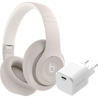 Koop Beats Studio Pro Crème + BlueBuilt Power Delivery Oplader met Usb C Poort 20W Wit